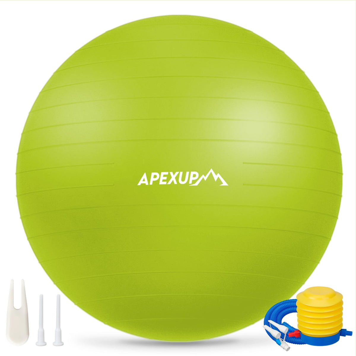 APEXUP Yoga Ball, 660 lbs Anti-Burst Exercise Ball with Pump, 5 Sizes