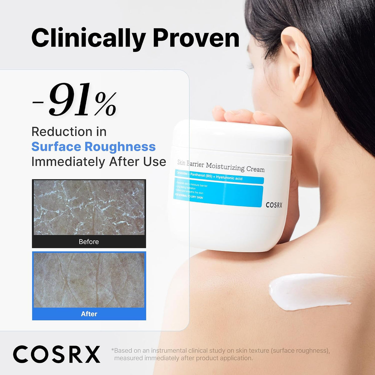 COSRX 100-Hour Hydration Ceramide Body Cream, Non-Greasy, 15.2 fl oz