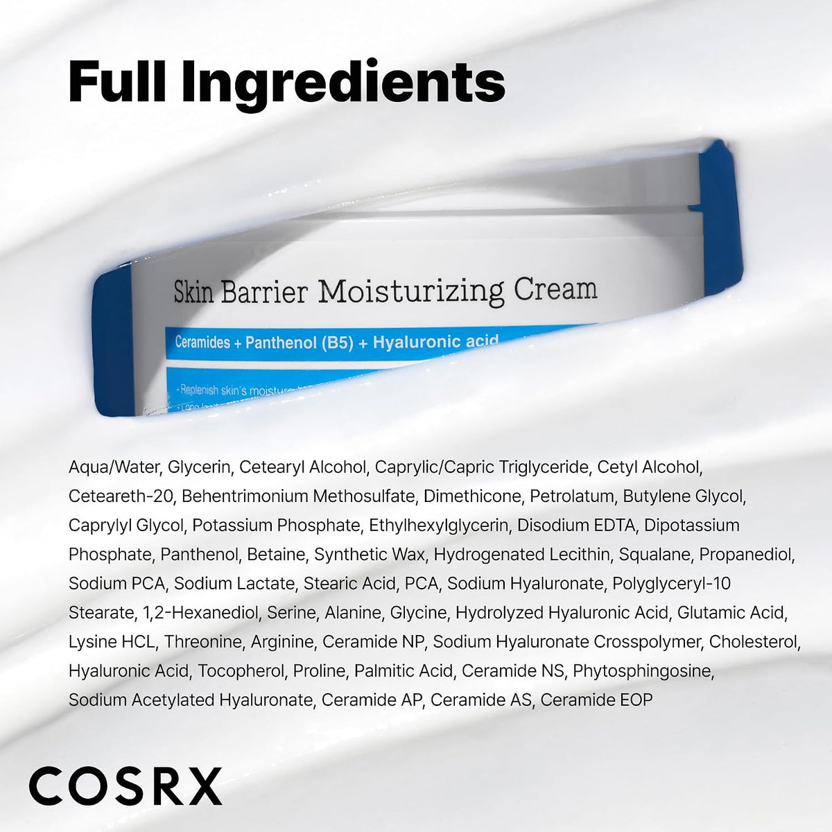 COSRX 100-Hour Hydration Ceramide Body Cream, Non-Greasy, 15.2 fl oz