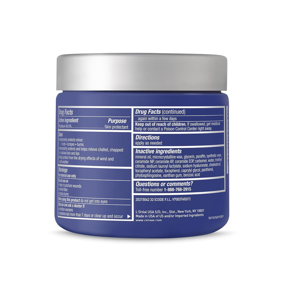 CeraVe Healing Ointment, Hyaluronic Acid Skin Protectant for Dry Skin, 12oz