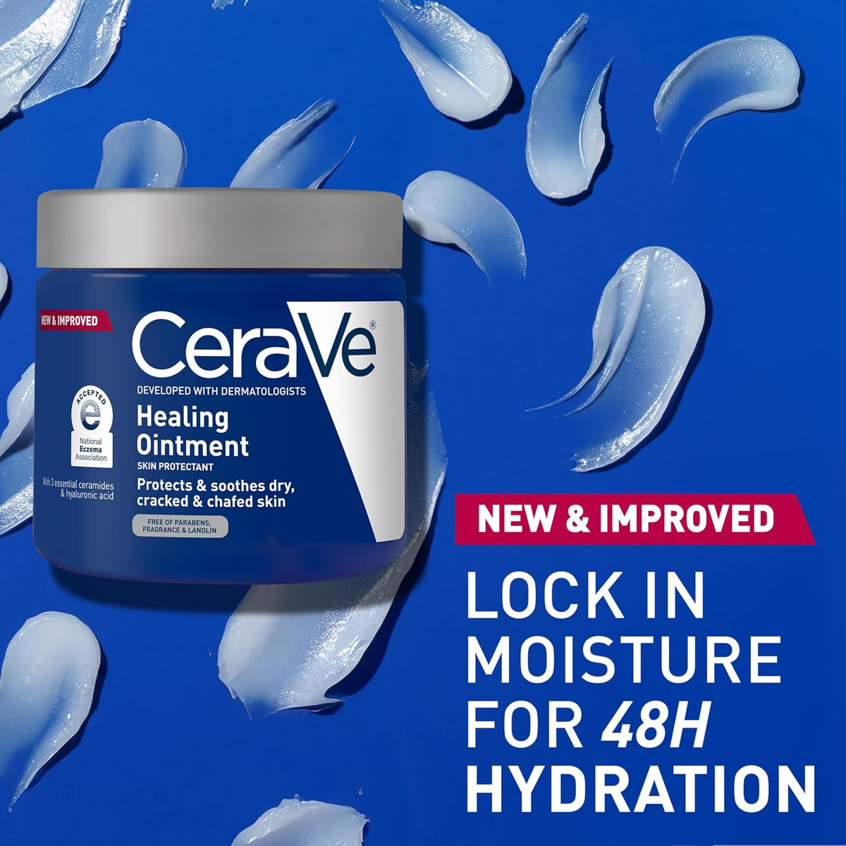 CeraVe Healing Ointment, Hyaluronic Acid Skin Protectant for Dry Skin, 12oz