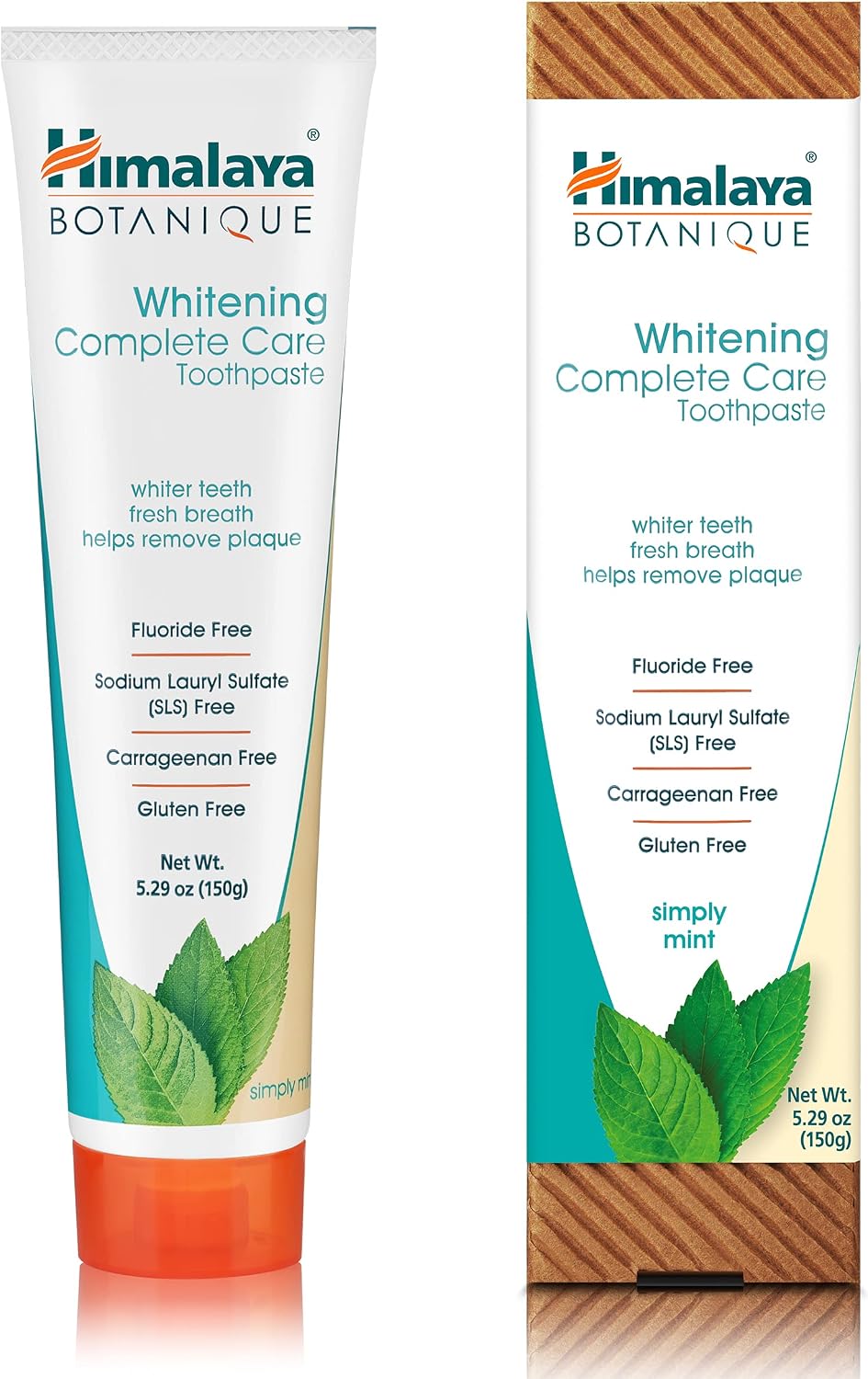 Himalaya Botanique Whitening Complete Care Toothpaste, Mint, 5.29 oz,1 Pack