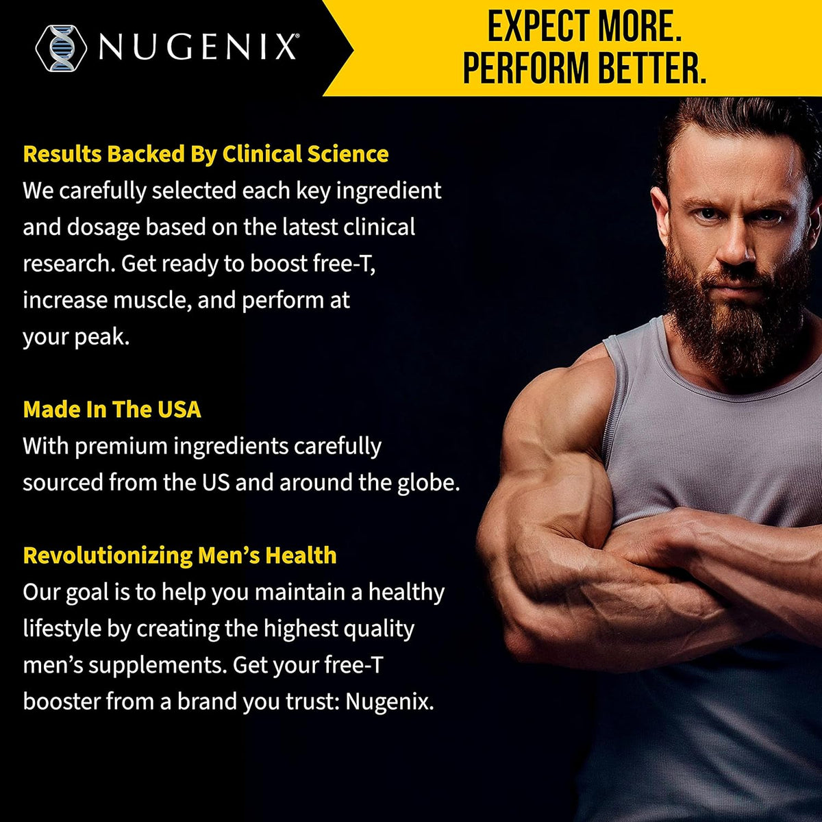 Nugenix Total-T Ultimate, Advanced Testosterone Booster for Men, 120ct