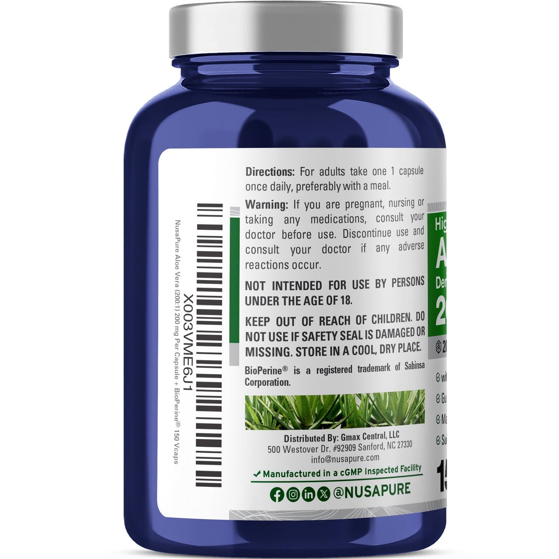 NusaPure Aloe Vera 200mg