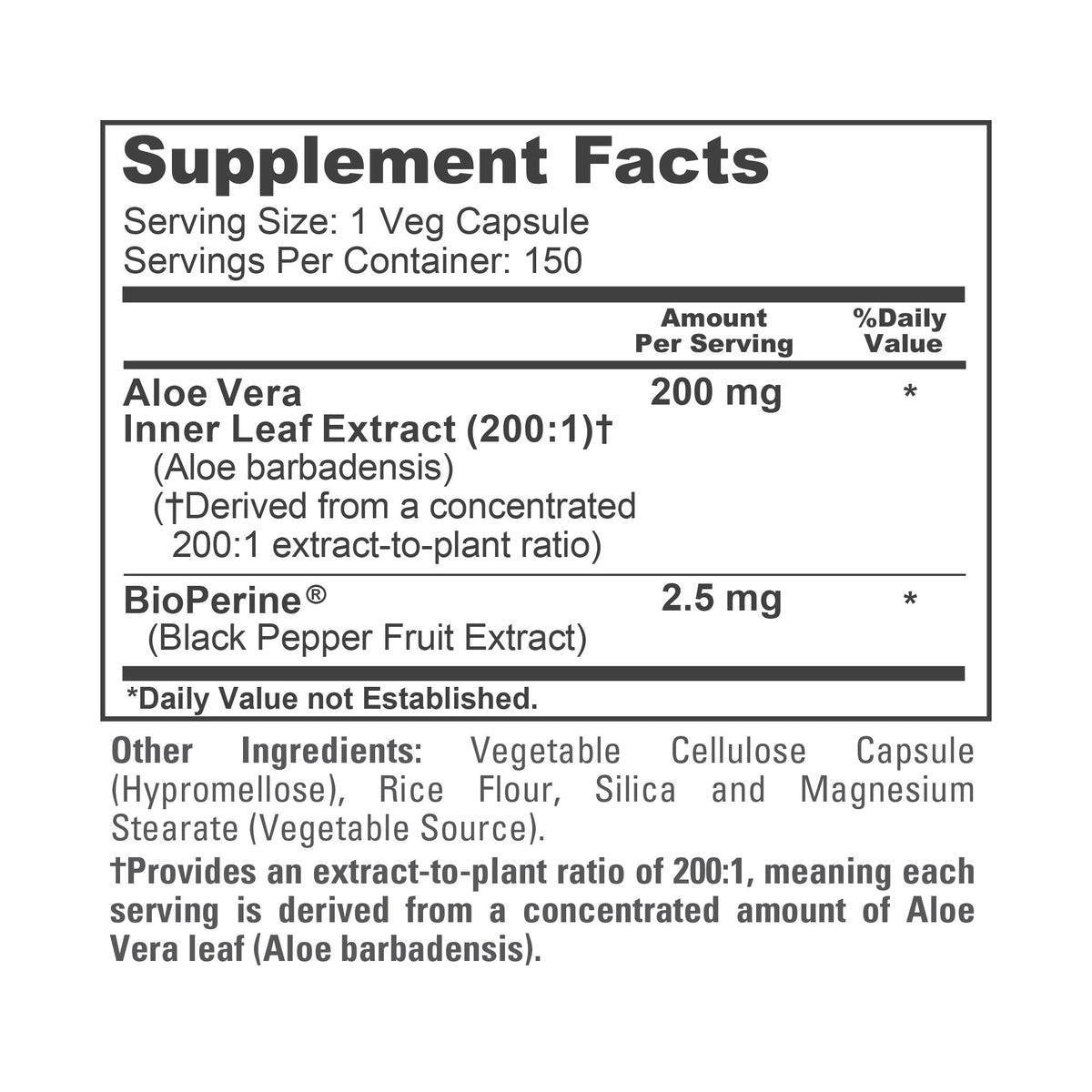 NusaPure Aloe Vera 200mg